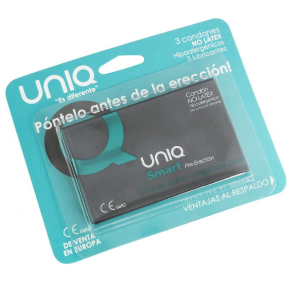 Préservatifs avant érection Uniq Smart sans latex x3 - Uniq - UNIQ