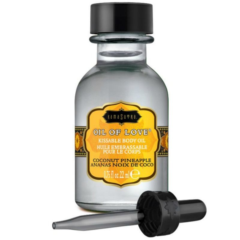 Kamasutra - Huile de massage comestible Noix de coco et Ananas - 22 ml