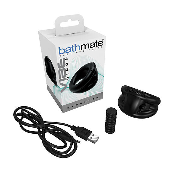 Bathmate - Anneau Pénien Vibrant Strength - Noir