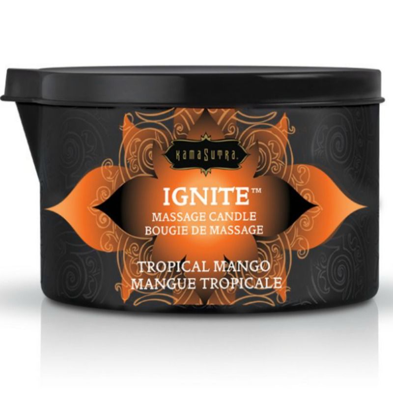 Bougie Massage Kamasutra Mangue Tropicale 170g - Kamasutra - KAMASUTRA COSMETICS