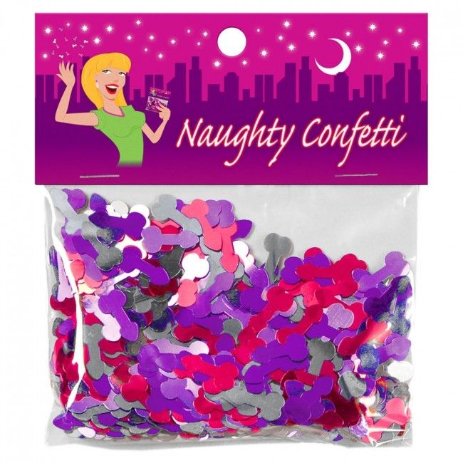 Confettis Pénis Multicolores 15g Enterrement de Vie - Kheper