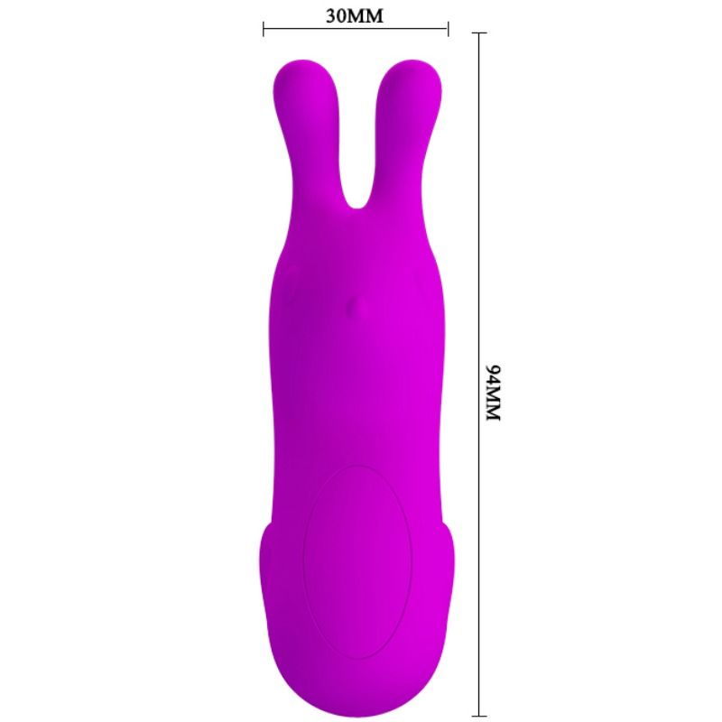 Stimulateur Doigt Vibrant Lapin Violet - Pretty Love