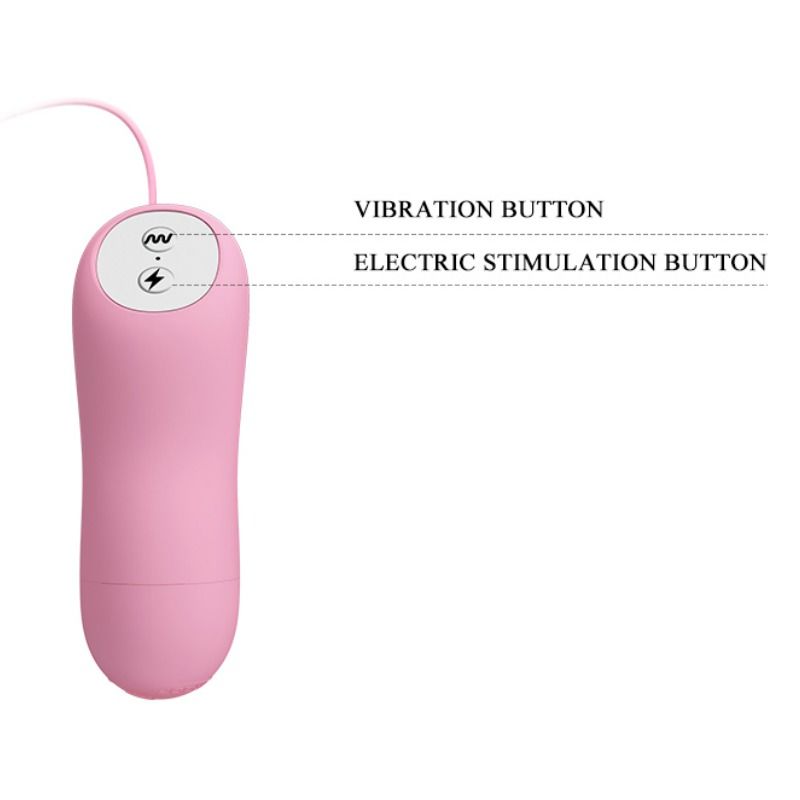 Baile - Pince Tétons avec électrostimulation Romantic Wave - Rose