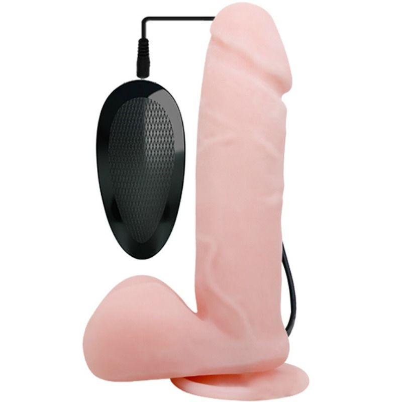 Baile - Gode Vibrant avec Ventouse Réaliste Oliver - 19,5 cm