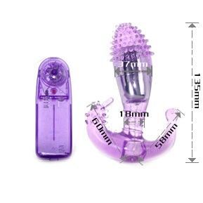 Baile - Stimulateur Vaginal et Anal avec Picots - Violet