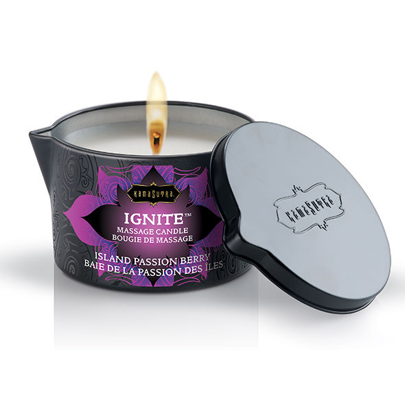 Kamasutra - Bougie de massage Baie de la passion des îles - 170 gr