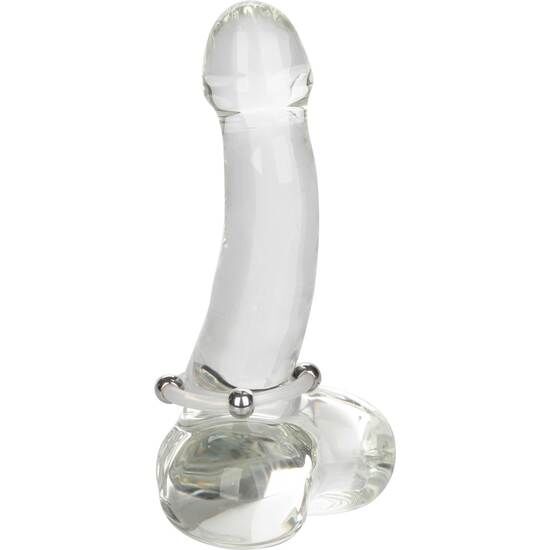 Anneau Pénien Silicone Perlé Acier Large - Calexotics