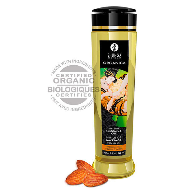Shunga - Huile de massage Organica Bio douceur d’amande - 240ml