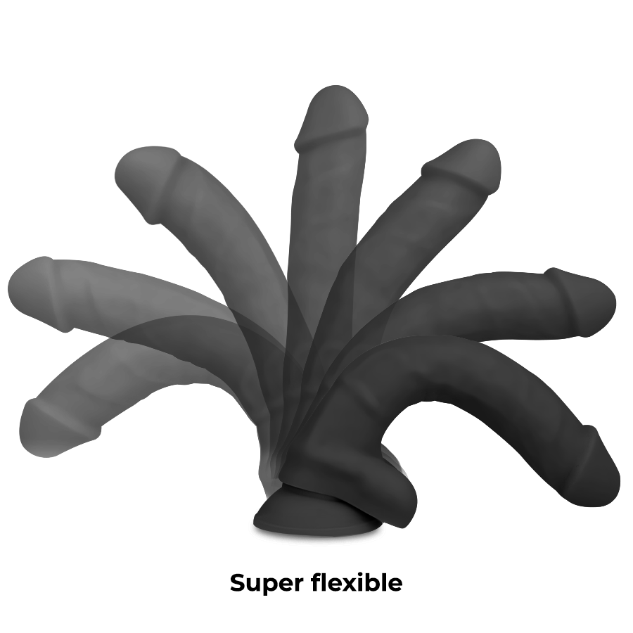 Gode Articulé Double Densité Cocksil Noir 24cm - Cock Miller