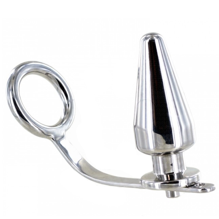 Cockring plug anal acier 45x50mm - Metal Hard - METAL HARD