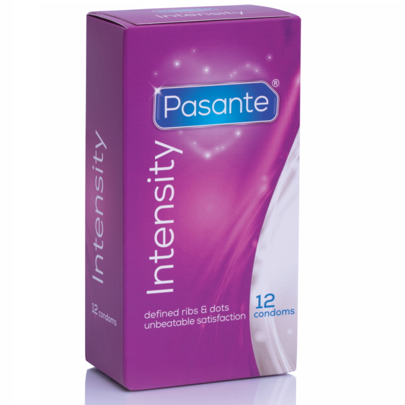 Préservatifs texturés Ribs & Dots Intensity x12 - Pasante - PASANTE