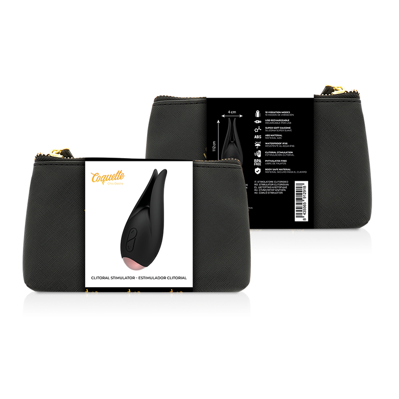 Stimulateur Clitoridien Chic Desire Noir Or - Coquette