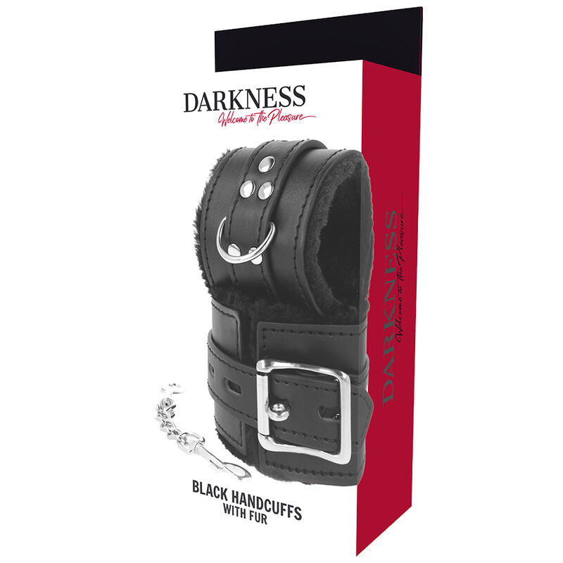 Darkness – Menottes Bondage Doublées Noir