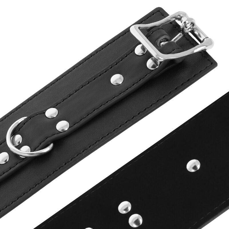 Darkness – Menottes Bondage en Cuir Noir