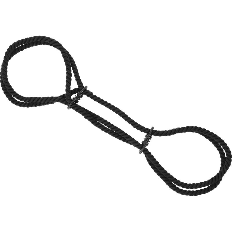 Darkness - Menottes pour cheville en Corde shibari Noir