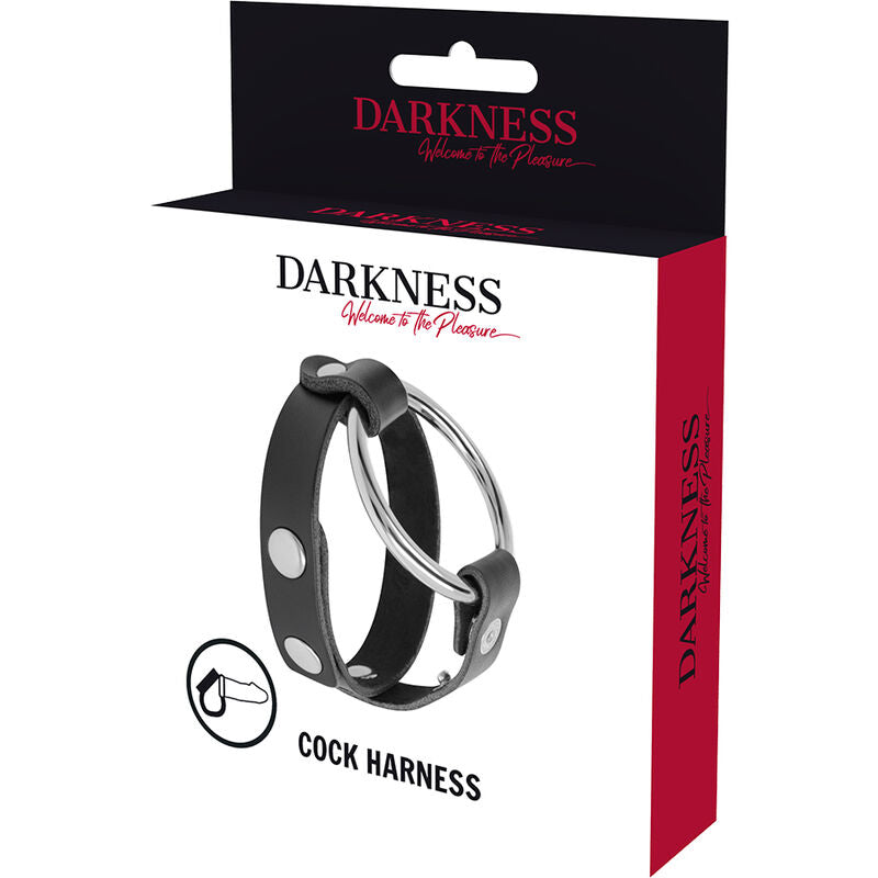 Anneau pénien double réglable Darkness noir - Darkness - Darkness