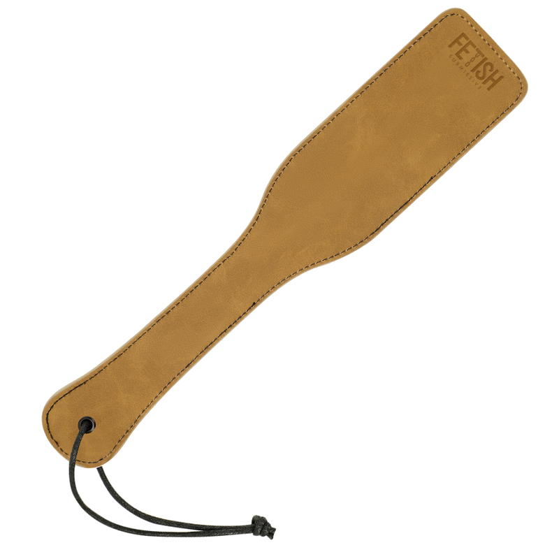 Fetish Submissive - Tapette à Fessée en Simili-Cuir - Beige