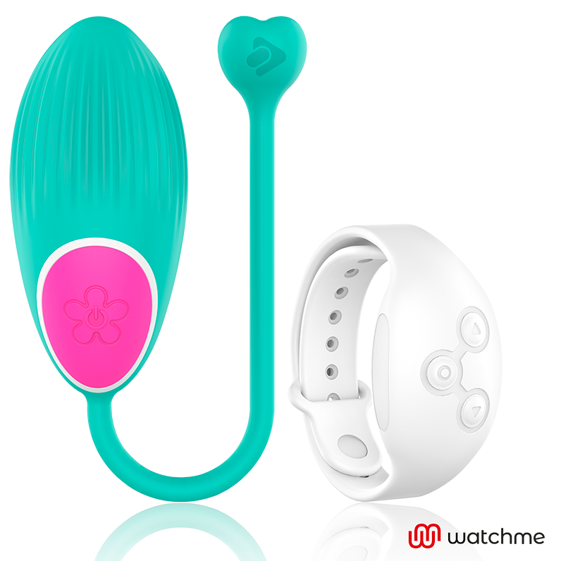 Wearwatch – Oeuf vibrant avec bracelet télécommandé – Bleu/Blanc