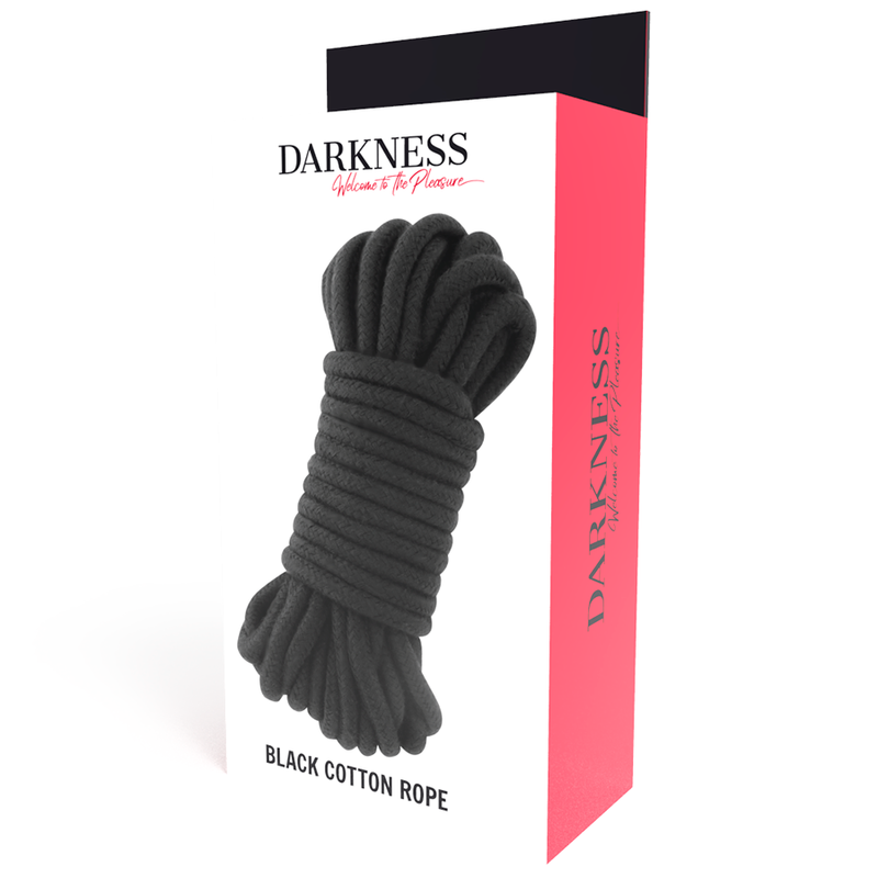 Darkness - Corde Bondage en coton 20m - Noir
