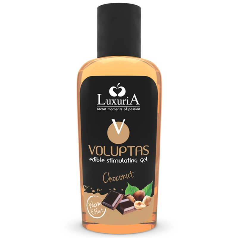 Intimateline Luxuria – Gel de Massage Comestible Chauffant Chocolat – 100 ml