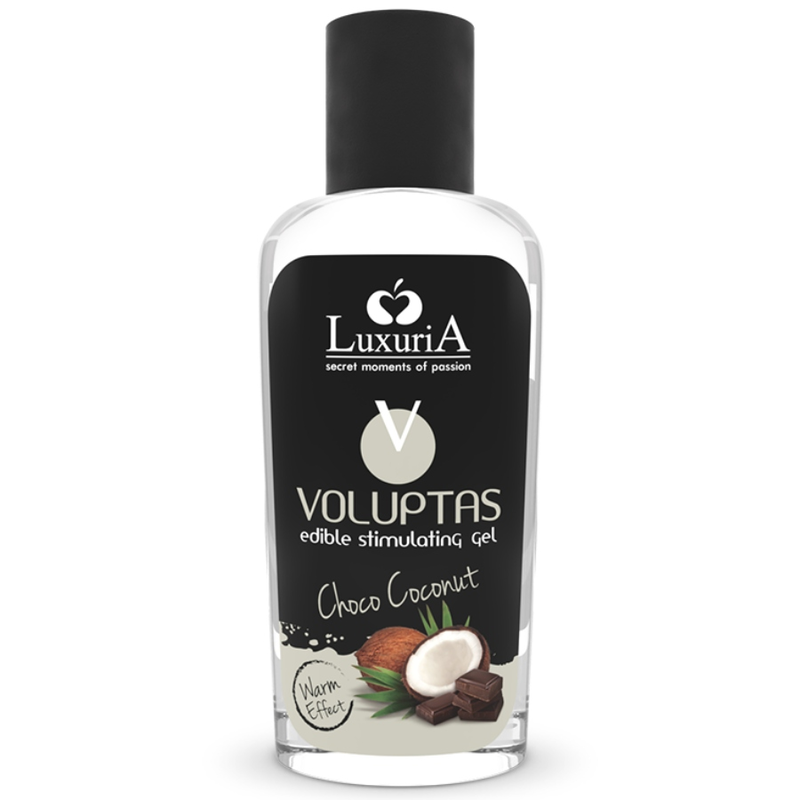 Intimateline Luxuria – Gel de Massage Comestible Chauffant à la Noix de Coco – 100 ml