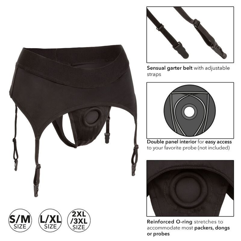 Harnais String Boundless avec Jarretière L/XL - CalExotics