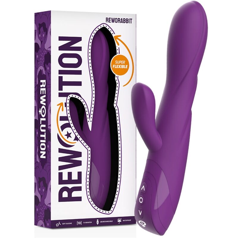 Vibromasseur rabbit flexible Reworabbit - Rewolution - REWOLUTION