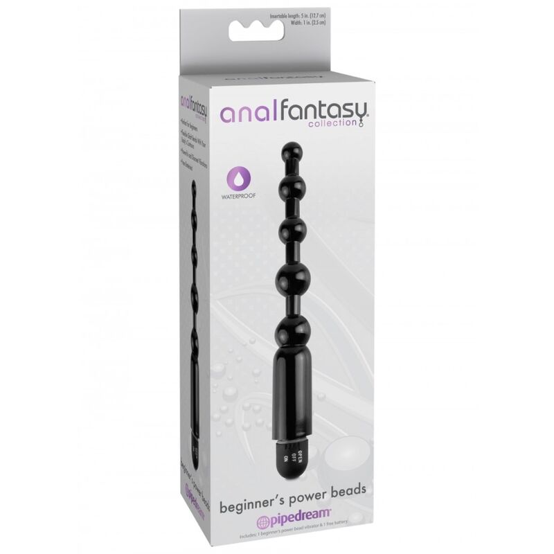 Chapelet Anal Vibrant Flexa-pleaser Power Beads Noir - Anal Fantasy