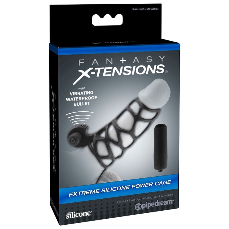 Cockring Vibrant Fantasy X-Tensions Cage Silicone Extrême