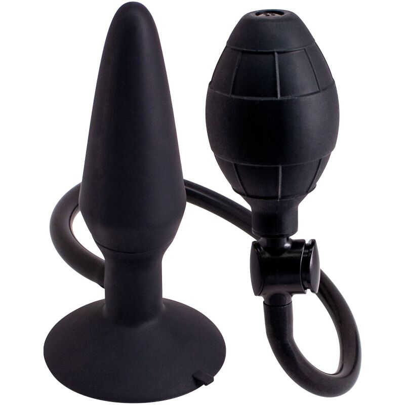Plug Anal Gonflable Taille M Noir - Seven Creations