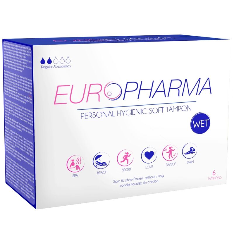 Tampons Hygiéniques Europharma Action Sans Cordon - 6 Pièces