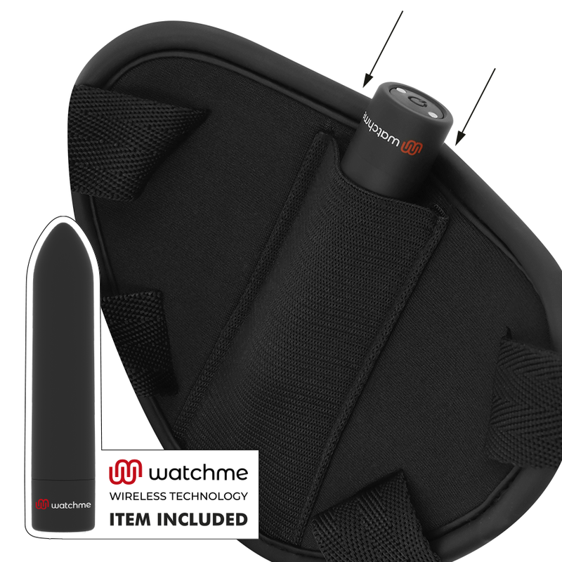 Vibrierende Fetish Submissive Cyberstrap Harness Fernbedienung Größe L