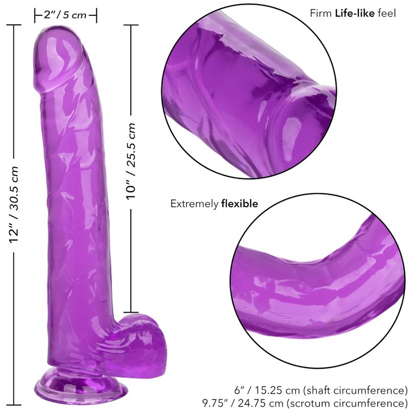 Gode XXL Size Queen Violet 25,5cm - CalExotics