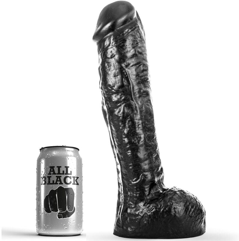 All Black - Gode Réaliste XXL - 29 cm