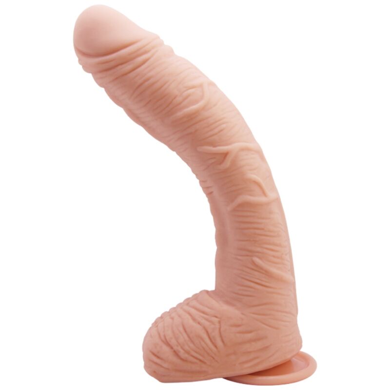 Baile - Gode Ultra Réaliste Courbé avec ventouse Chair - 27 cm