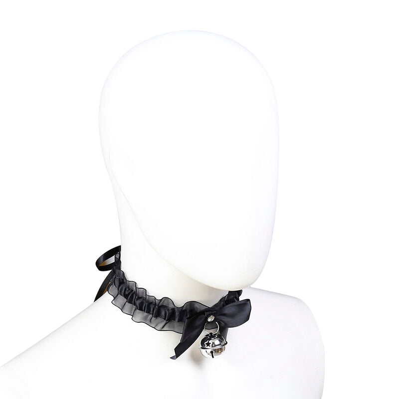 Collier fétiche en dentelle avec cloche - Ohmama - OHMAMA FETISH