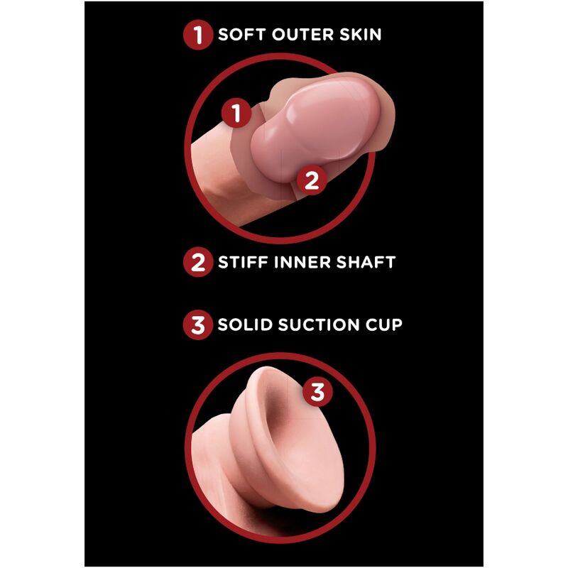 Gode Réaliste King Cock Triple Densité 15,2cm - Pipedream