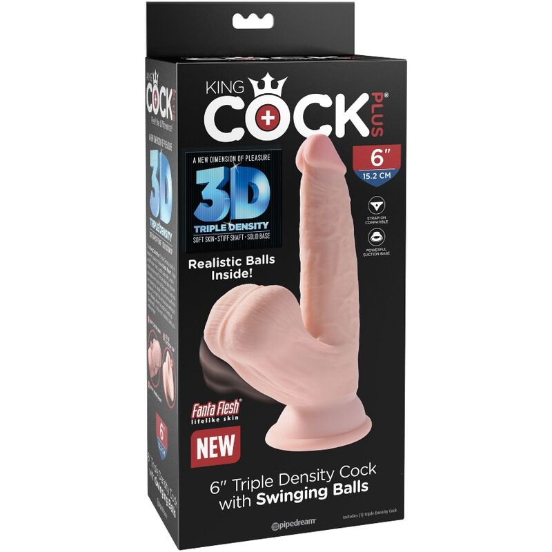 Gode King Cock Plus Triple Densité Chair 12,7cm - King Cock