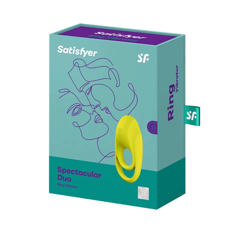 Cockring Vibrant Spectacular Duo Jaune - Satisfyer