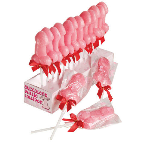 Sucette Coquine en Forme de Zizi Saveur Fraise - Spencer & Fleetwood