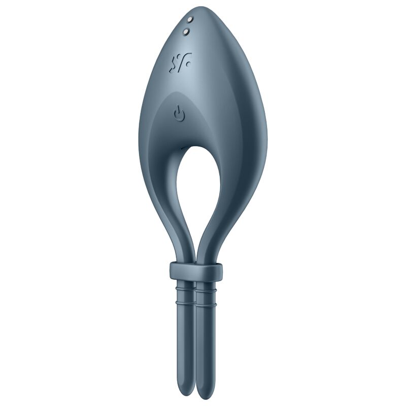 Cockring Vibrant Connecté Bullseye Gris - Satisfyer