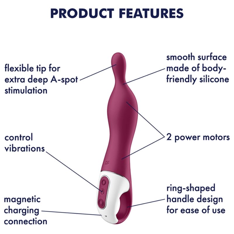 Vibromasseur Point A A-Mazing 1 Rouge - Satisfyer