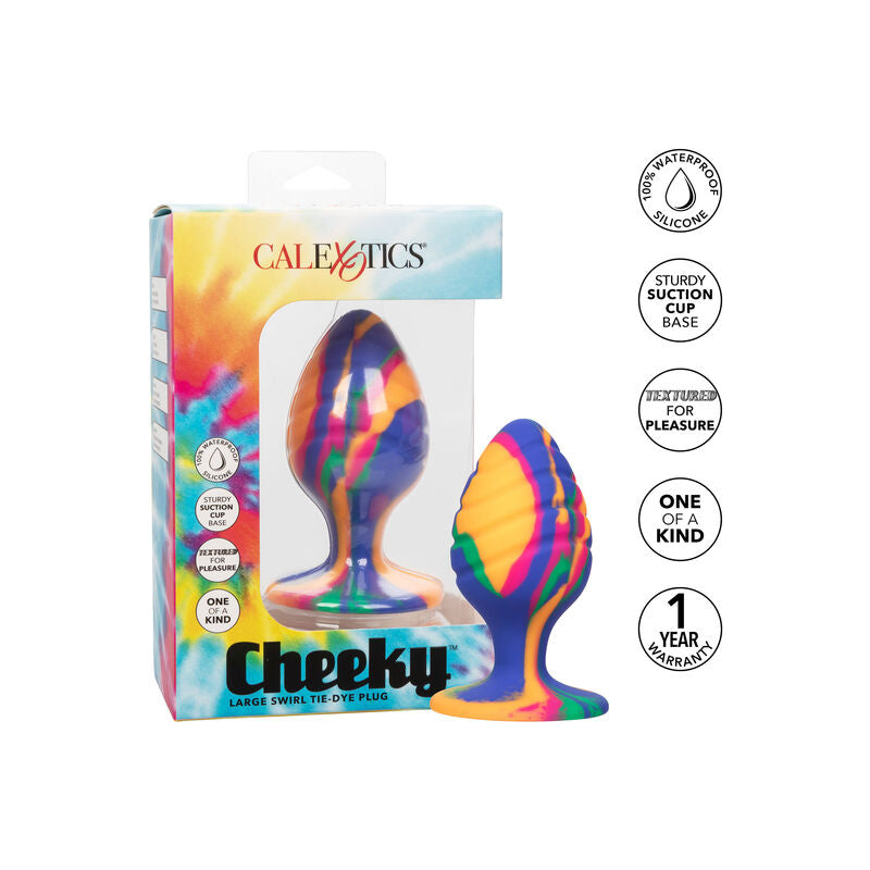 Plug Anal Cheeky Medium Tie Dye Taille M - CalExotics