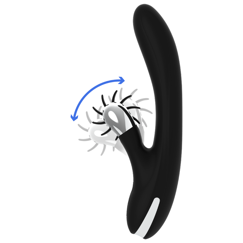 Vibromasseur Rabbit Vibrant Bunny Johnny - Black&Silver