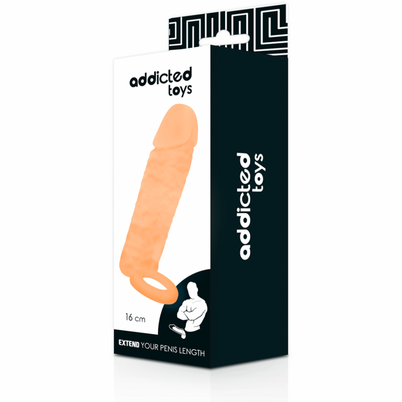 Gaine Pénis Réaliste Addicted Toys 14 cm Beige - Addicted Toys