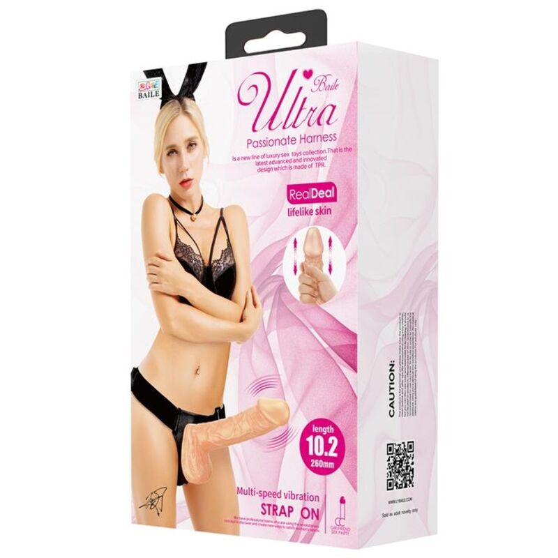 Baile - Gode Ceinture XXL Réaliste et Vibrant - 26 cm