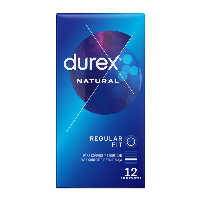 Préservatifs Durex Natural Regular Fit - Boîte de 12