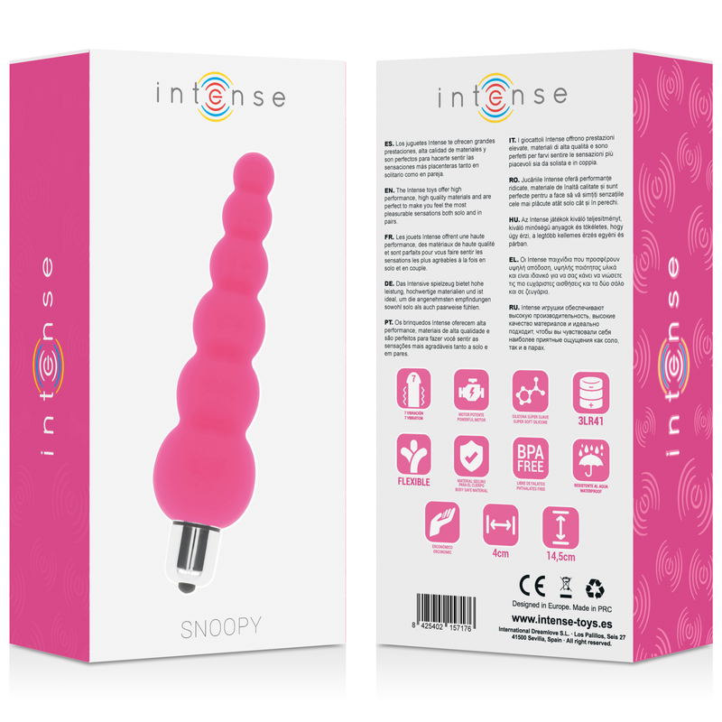 Vibromasseur Snoopy 7 Vitesses Rose - Intense