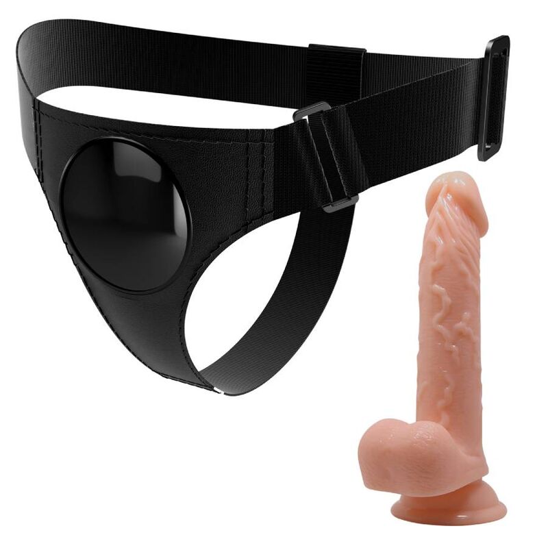 Pretty Love - Gode Ceinture avec Gode Ventouse Naturel / 19 cm