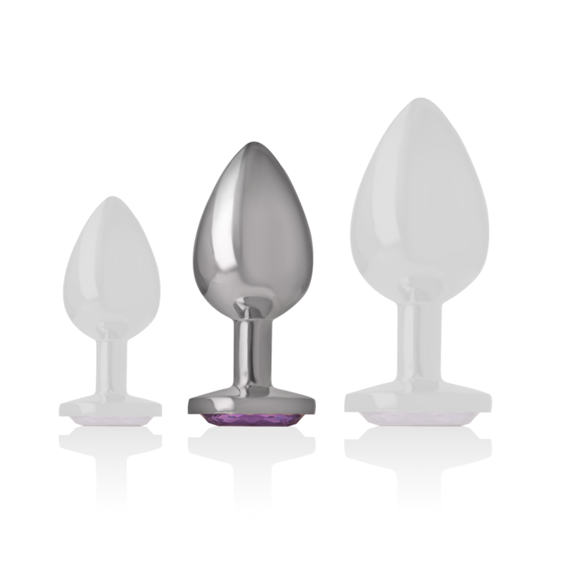 Plug Anal Intense Métal Cristal Violet Taille M - Intense